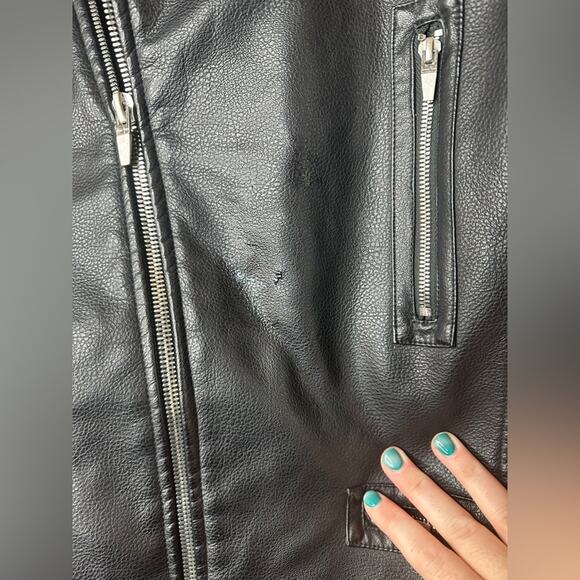 Zara Man Leather Jacket XL - Picture 3 of 7